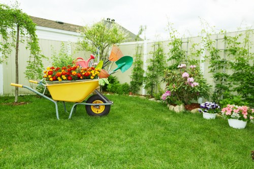 Essential gardening tools arranged neatly for efficient garden maintenance.