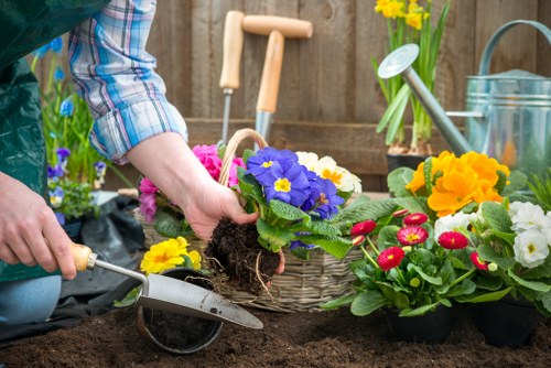 Waterford garden during different seasons