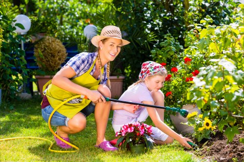 Community gardening event with enthusiasts sharing tips