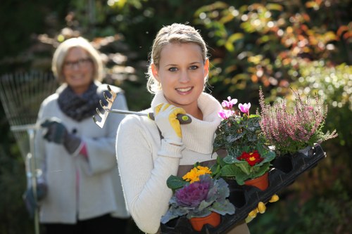 Essential gardening tools laid out for use in Kew